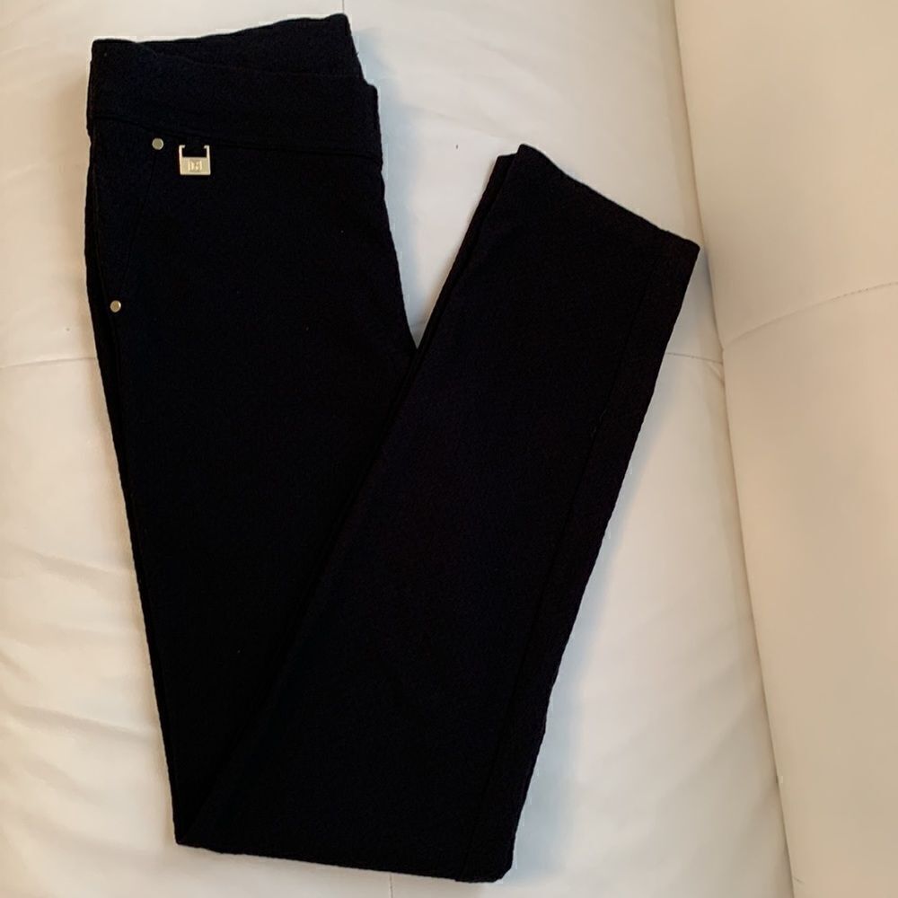 Rafaella Comfort Black Textured Women’s Pants Size 6